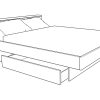 Classica bed with wood headboard - Image 4