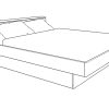 Classica bed with wood headboard - Image 3