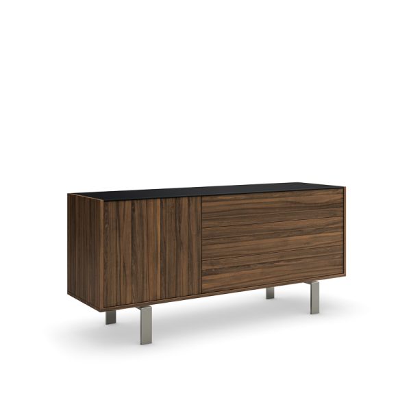 Buffet Elodi (Porte/tiroirs) avec pattes nickel brossé